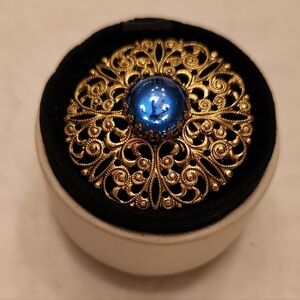 Antique Czech Filigree Brooch